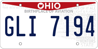 OH license plate GLI7194