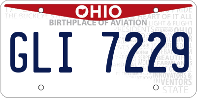 OH license plate GLI7229