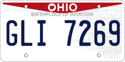 OH license plate GLI7269