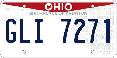 OH license plate GLI7271