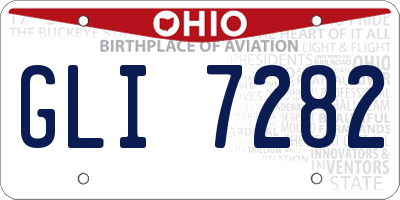 OH license plate GLI7282