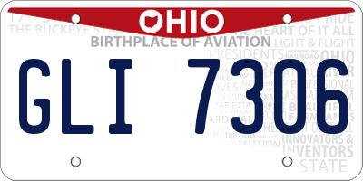 OH license plate GLI7306