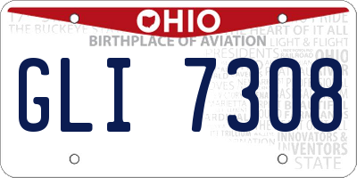 OH license plate GLI7308