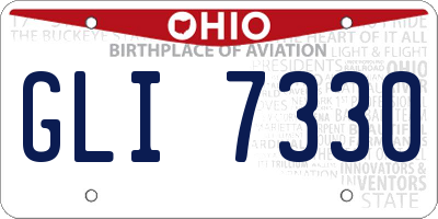 OH license plate GLI7330
