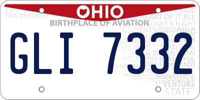 OH license plate GLI7332