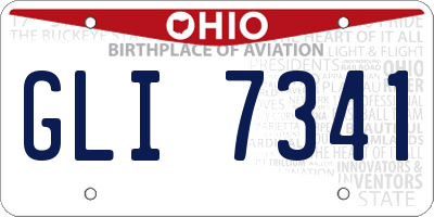 OH license plate GLI7341