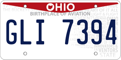 OH license plate GLI7394