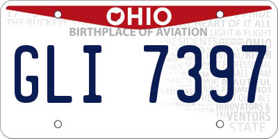 OH license plate GLI7397