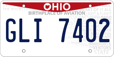 OH license plate GLI7402
