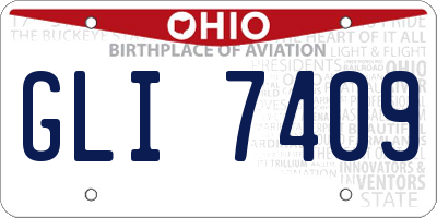 OH license plate GLI7409