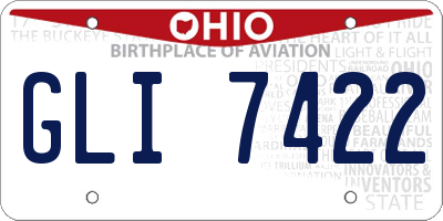 OH license plate GLI7422