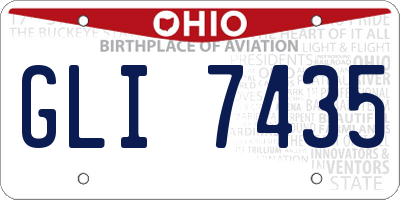 OH license plate GLI7435