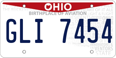 OH license plate GLI7454