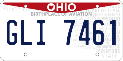 OH license plate GLI7461