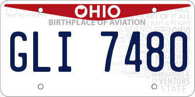 OH license plate GLI7480