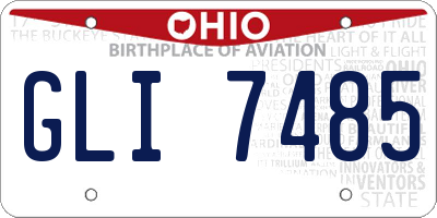 OH license plate GLI7485