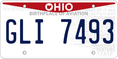 OH license plate GLI7493