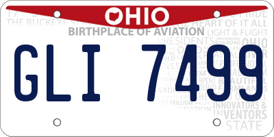 OH license plate GLI7499