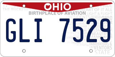 OH license plate GLI7529
