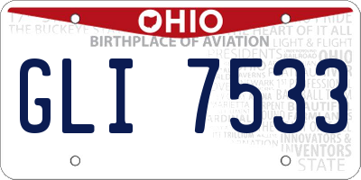 OH license plate GLI7533