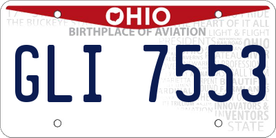 OH license plate GLI7553