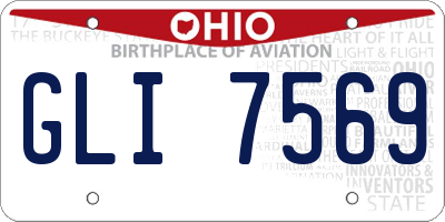 OH license plate GLI7569
