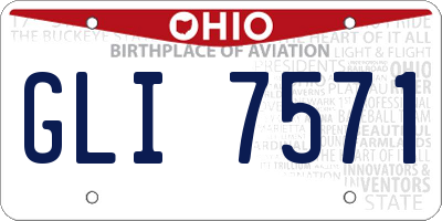 OH license plate GLI7571