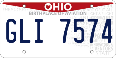 OH license plate GLI7574