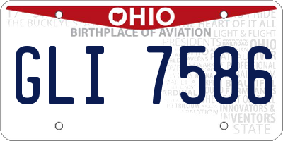 OH license plate GLI7586