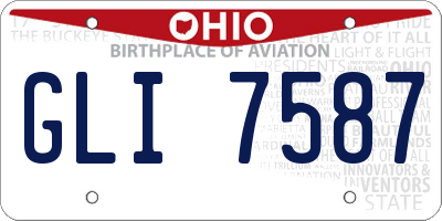 OH license plate GLI7587