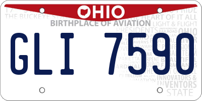 OH license plate GLI7590