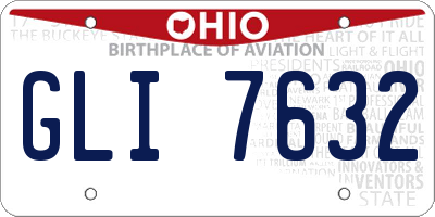 OH license plate GLI7632