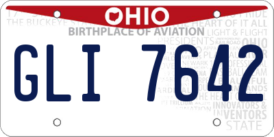 OH license plate GLI7642