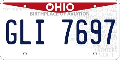 OH license plate GLI7697
