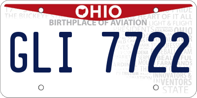 OH license plate GLI7722