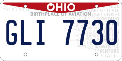 OH license plate GLI7730