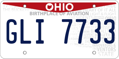 OH license plate GLI7733