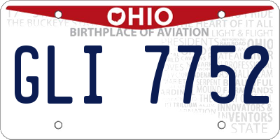 OH license plate GLI7752
