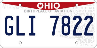 OH license plate GLI7822