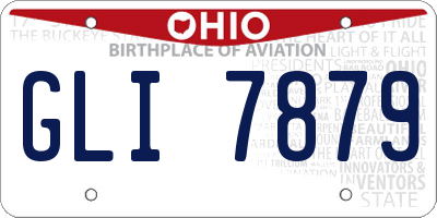 OH license plate GLI7879