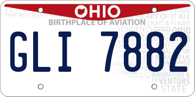 OH license plate GLI7882