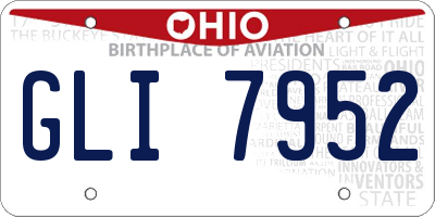 OH license plate GLI7952
