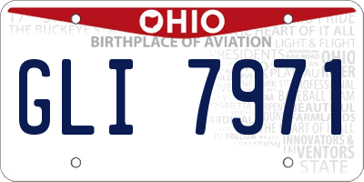 OH license plate GLI7971