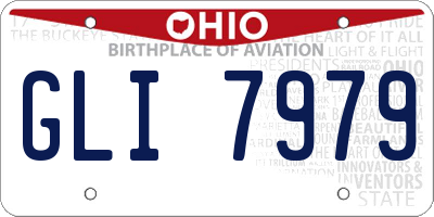 OH license plate GLI7979