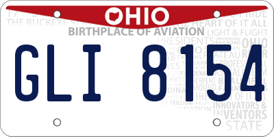 OH license plate GLI8154