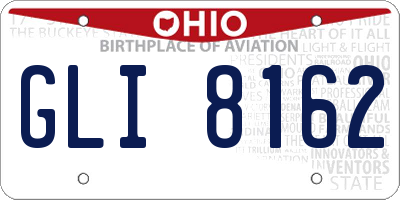 OH license plate GLI8162