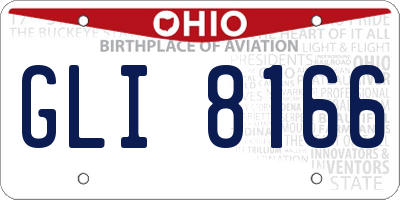 OH license plate GLI8166
