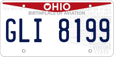 OH license plate GLI8199