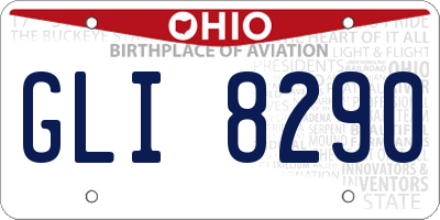 OH license plate GLI8290