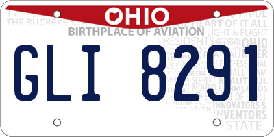 OH license plate GLI8291